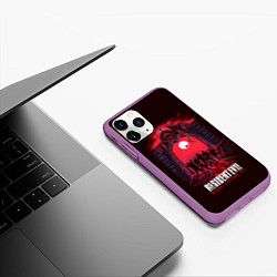 Чехол iPhone 11 Pro матовый City under licker, цвет: 3D-фиолетовый — фото 2