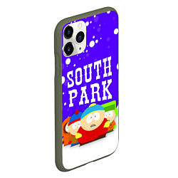 Чехол iPhone 11 Pro матовый SOUTH PARK ЮЖНЫЙ ПАРК, цвет: 3D-темно-зеленый — фото 2