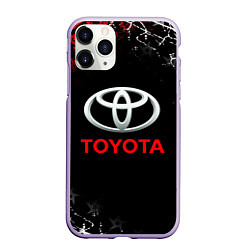 Чехол iPhone 11 Pro матовый TOYOTA JAPAN RED STYLE ТОЙОТА ЯПОНИЯ, цвет: 3D-светло-сиреневый