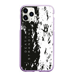 Чехол iPhone 11 Pro матовый Death Stranding Black & White, цвет: 3D-сиреневый
