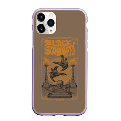 Чехол iPhone 11 Pro матовый Black Sabbat Tour, цвет: 3D-светло-сиреневый