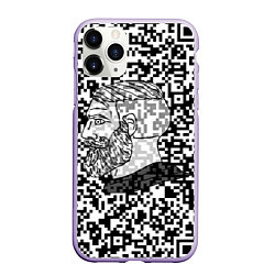 Чехол iPhone 11 Pro матовый QR-code Nordic Gamer, цвет: 3D-светло-сиреневый