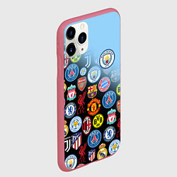 Чехол iPhone 11 Pro матовый МАНЧЕСТЕР СИТИ MANCHESTER CITY, цвет: 3D-малиновый — фото 2