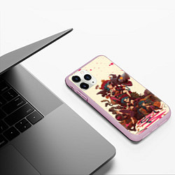 Чехол iPhone 11 Pro матовый ЛИГА ЛЕГЕНД JINX ARCANE, цвет: 3D-розовый — фото 2