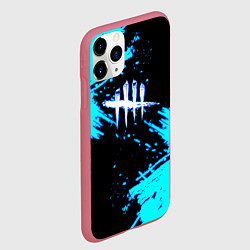 Чехол iPhone 11 Pro матовый Dead by Daylight неон, цвет: 3D-малиновый — фото 2
