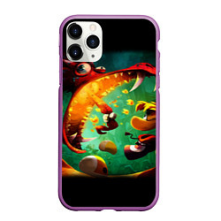 Чехол iPhone 11 Pro матовый Rayman Legend, цвет: 3D-фиолетовый