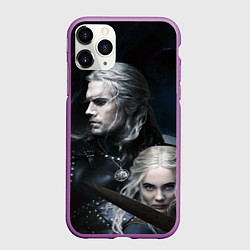 Чехол iPhone 11 Pro матовый THE WITCHER 2 SEASON, цвет: 3D-фиолетовый