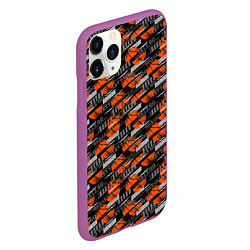 Чехол iPhone 11 Pro матовый Баскетбол - Basketball, цвет: 3D-фиолетовый — фото 2