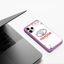 Чехол iPhone 11 Pro матовый TOYOTA SAMURAI JAPAN AUTO, цвет: 3D-фиолетовый — фото 2