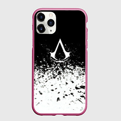 Чехол iPhone 11 Pro матовый Assassins creed ассасины, цвет: 3D-малиновый