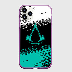 Чехол iPhone 11 Pro матовый Assassins creed Valhalla убийца, цвет: 3D-фиолетовый