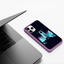 Чехол iPhone 11 Pro матовый Destiny eyes, цвет: 3D-фиолетовый — фото 2