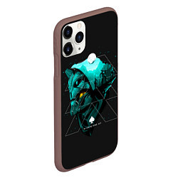 Чехол iPhone 11 Pro матовый Cayde-6 art, цвет: 3D-коричневый — фото 2