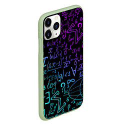 Чехол iPhone 11 Pro матовый НЕОНОВЫЕ ФОРМУЛЫ NEON FORMULAS, цвет: 3D-салатовый — фото 2