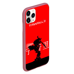 Чехол iPhone 11 Pro матовый Mech TF2, цвет: 3D-малиновый — фото 2
