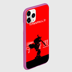 Чехол iPhone 11 Pro матовый Mech TF2, цвет: 3D-фиолетовый — фото 2