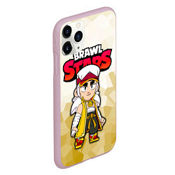 Чехол iPhone 11 Pro матовый Furious Fang Неистовый Фэнг Brawl Stars, цвет: 3D-розовый — фото 2