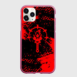 Чехол iPhone 11 Pro матовый Darkest Dungeon - Темнейшее подземелье, цвет: 3D-малиновый
