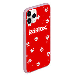 Чехол iPhone 11 Pro матовый НОВОГОДНИЙ СВИТЕР ROBLOX РОБЛОКС НОВЫЙ ГОД 2022, цвет: 3D-розовый — фото 2