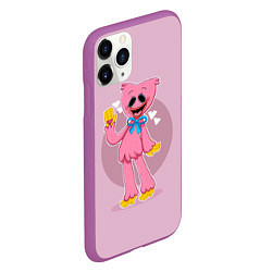 Чехол iPhone 11 Pro матовый KISSY MISSY POPPY PLAYTIME ПОППИ ПЛЕЙТАЙМ КИССИ МИ, цвет: 3D-фиолетовый — фото 2