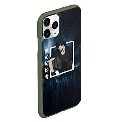 Чехол iPhone 11 Pro матовый Darker than Black Темнее черного, Хэй Hei, цвет: 3D-темно-зеленый — фото 2