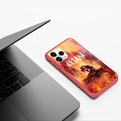 Чехол iPhone 11 Pro матовый JINX В ОГНЕ, АРКЕЙН LEAGUE OF LEGENDS, цвет: 3D-красный — фото 2