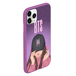 Чехол iPhone 11 Pro матовый BTS Bulletproof Boy Scout, цвет: 3D-фиолетовый — фото 2