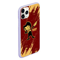 Чехол iPhone 11 Pro матовый Bendy and the ink machine - Dabbing, цвет: 3D-светло-сиреневый — фото 2