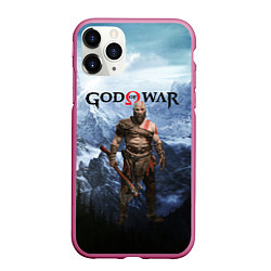 Чехол iPhone 11 Pro матовый Великий God of War Z, цвет: 3D-малиновый