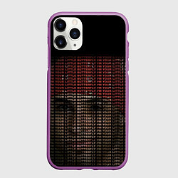 Чехол iPhone 11 Pro матовый IM YOUR LITTLE BUTTERFLY grey, цвет: 3D-фиолетовый