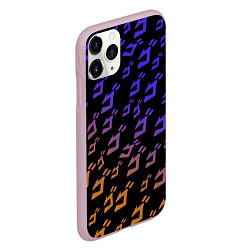 Чехол iPhone 11 Pro матовый JOJOS BIZARRE ADVENTURE PATTERN, цвет: 3D-розовый — фото 2