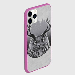 Чехол iPhone 11 Pro матовый Оленесова, цвет: 3D-фиолетовый — фото 2