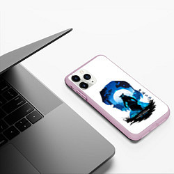 Чехол iPhone 11 Pro матовый Иноске Клинок рассекающий демонов, цвет: 3D-розовый — фото 2