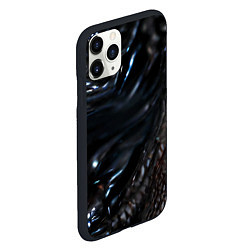 Чехол iPhone 11 Pro матовый Элегантный инопланетянин, цвет: 3D-черный — фото 2