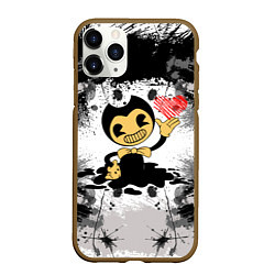 Чехол iPhone 11 Pro матовый BENDY LOVE БЕНДИ С СЕРДЦЕМ, цвет: 3D-коричневый