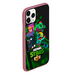 Чехол iPhone 11 Pro матовый BRAWL STARS КОМПАНИЯ ИГРА, цвет: 3D-малиновый — фото 2