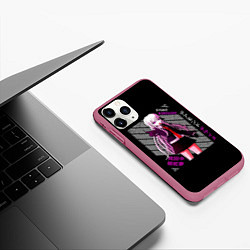 Чехол iPhone 11 Pro матовый Кёко Киригири - Danganronpa, цвет: 3D-малиновый — фото 2