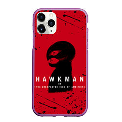 Чехол iPhone 11 Pro матовый HAWKMAN BERSERK, цвет: 3D-фиолетовый