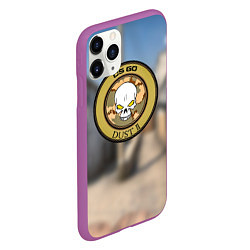 Чехол iPhone 11 Pro матовый CS GO dust 2, цвет: 3D-фиолетовый — фото 2