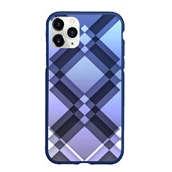 Чехол iPhone 11 Pro матовый Строгая абстракция, цвет: 3D-тёмно-синий