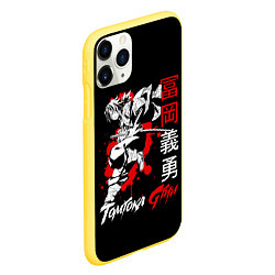 Чехол iPhone 11 Pro матовый Томиока Tomioka, цвет: 3D-желтый — фото 2