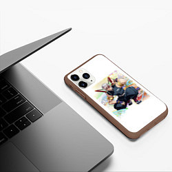 Чехол iPhone 11 Pro матовый Тенген Tengen Uzui, цвет: 3D-коричневый — фото 2