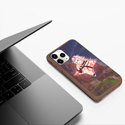 Чехол iPhone 11 Pro матовый Итто Аратаки Arataki Itto в примогеме, Genshin Imp, цвет: 3D-коричневый — фото 2