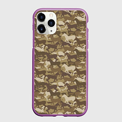 Чехол iPhone 11 Pro матовый Бегущие Дикие Лошади, цвет: 3D-фиолетовый
