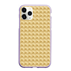 Чехол iPhone 11 Pro матовый Золотая Рыбка чешуя, цвет: 3D-светло-сиреневый