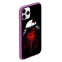 Чехол iPhone 11 Pro матовый UNDERTALE SANS BLOOD ROSE, цвет: 3D-фиолетовый — фото 2