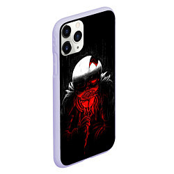 Чехол iPhone 11 Pro матовый UNDERTALE SANS BLOOD ROSE, цвет: 3D-светло-сиреневый — фото 2