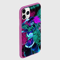 Чехол iPhone 11 Pro матовый KDA NEON DRAGONS LEAGUE OF LEGENDS НЕОНОВЫЕ ДРАКОН, цвет: 3D-фиолетовый — фото 2