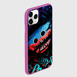 Чехол iPhone 11 Pro матовый POPPY PLAYTIME ЛИЦО МОНСТРА ХАГИ ВАГИ, цвет: 3D-фиолетовый — фото 2