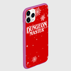 Чехол iPhone 11 Pro матовый ГАЧИМУЧИ DUNGEON MASTER НОВОГОДНИЙ, цвет: 3D-фиолетовый — фото 2